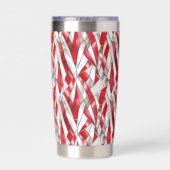 Patriotic Crimson Silver Weave Thermobecher (Rückseite)