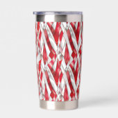 Patriotic Crimson Silver Weave Thermobecher (Rechts)