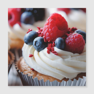 Patriotic Cupcake Magnetkarte