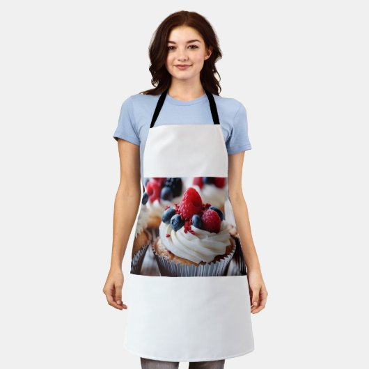 Patriotic Cupcake Schürze (Getragen)