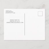 Patriotic Custom Foto USA American Flag Birthday Einladungspostkarte (Rückseite)