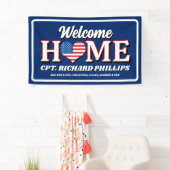 Patriotic Custom Military Welcome Zuhause Banner (Insitu)