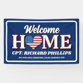 Patriotic Custom Military Welcome Zuhause Banner (Horizontal)