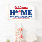 Patriotic Custom Military Welcome Zuhause Banner (Insitu)