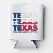 Patriotic Custom TEXAS FLAG Cooler Dosenkühler (Vorderseite)