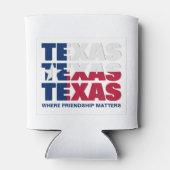 Patriotic Custom TEXAS FLAG Cooler Dosenkühler (Rückseite)