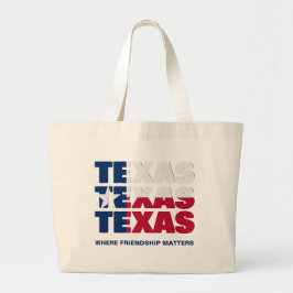 Patriotic Custom TEXAS FLAG Jumbo Stoffbeutel