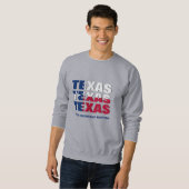 Patriotic Custom TEXAS FLAG Sweatshirt (Vorne ganz)