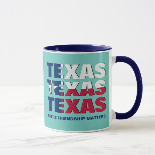 Patriotic Custom TEXAS FLAG Tasse (Rechts)