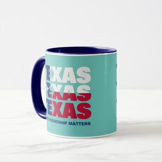 Patriotic Custom TEXAS FLAG Tasse (Vorderseite Links)