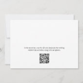 Patriotic Custom Wedding Save the Date QR Code Ankündigung (Rückseite)