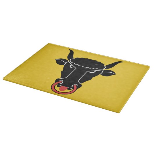 Patriotic cutting board with Flag of Uri Schneidebrett (Ecke)