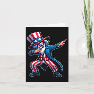 Patriotic Dabbing Uncle Sam Usa 4. Juli Mens B Karte