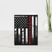 Patriotic Dad 2026 Promoted To Daddy Est 2026 New  Karte (Vorderseite)