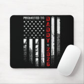Patriotic Dad 2026 Promoted To Daddy Est 2026 New  Mousepad (Mit Mouse)