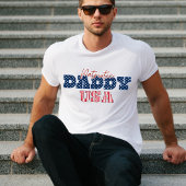 Patriotic Daddy USA Flag Vatertag T-Shirt