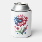 Patriotic Daisy Independence Day Dosenkühler (Kanne Rückseite)