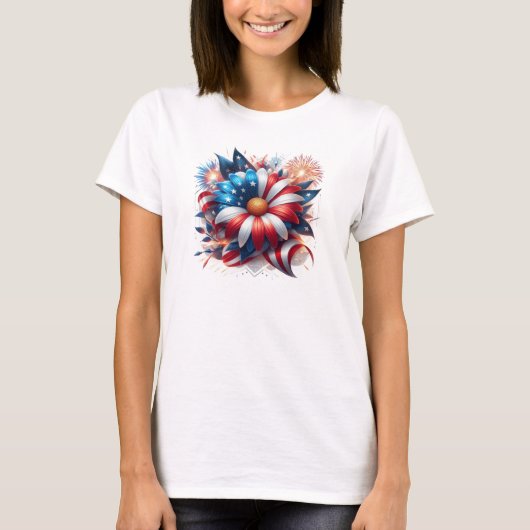 Patriotic Daisy T-Shirt (Vorderseite)