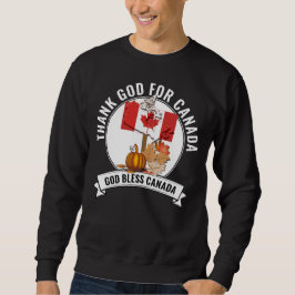 Patriotic DANK GOTT FÜR KANADA Erntedank Sweatshirt