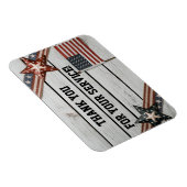 Patriotic Danke, dass Sie gedient haben Magnet (Rechte Seite)