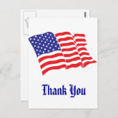 Patriotic danke postkarte (Vorne/Hinten)
