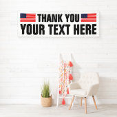 Patriotic Dankeschön Sie unterschreiben Banner mit (Insitu)