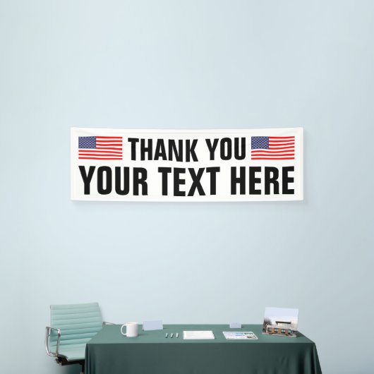 Patriotic Dankeschön Sie unterschreiben Banner mit (Messeveranstaltung)