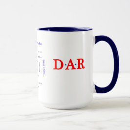 Patriotic DAR Tasse