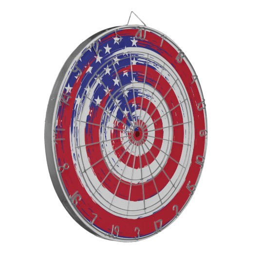 Patriotic Dartboard Dartscheibe (Vorderseite Links)