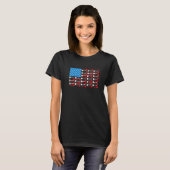 Patriotic Darts USA Flag Darts Darts Player T-Shirt (Vorne ganz)