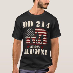 Patriotic DD 214 Alumni DD214 Militärveteran Tag T-Shirt