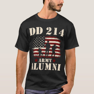 Patriotic DD 214 Alumni DD214 Militärveteran Tag T-Shirt