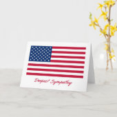 Patriotic Deepest Sympathy Card Karte (Gelbe Blume)