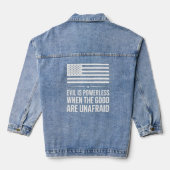 Patriotic Denim Jacket Design Jeansjacke (Rückseite)