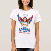 Patriotic Dental Mama Angel - Glitzer Tooth T - Sh T-Shirt (Vorderseite)