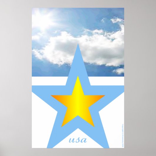 Patriotic Designs "USA" Poster (Vorne)