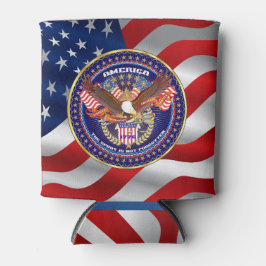 Patriotic Dim. 3 Zoll (Durchmesser), Höhe 3,75 Zol Dosenkühler