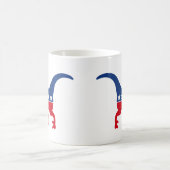 Patriotic Dinosaur Kaffeetasse (Mittel)