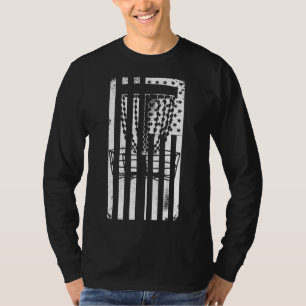 Patriotic Disk Golf American Flag erschüttert T-Shirt