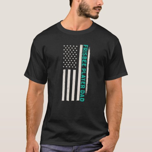 Patriotic Disk Golf Golfer Coach Frisbee Player D T-Shirt (Vorderseite)
