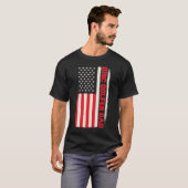 Patriotic Disk Golf Player Coach Frisbee Disk Golf T-Shirt (Vorne ganz)