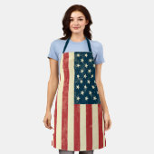 Patriotic Distressed USA Flag Schürze (Getragen)