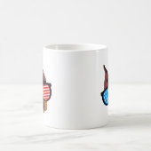Patriotic Doberman Kaffeetasse (Mittel)