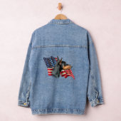 Patriotic Doberman Pinscher Jeansjacke (Hangar)