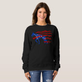 Patriotic Doberman Pinscher Sweatshirt (Vorne ganz)