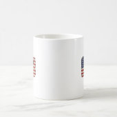 Patriotic DOG American Flag Vintag Kaffeetasse (Mittel)