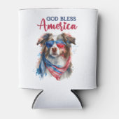 Patriotic Dog-Australian Shepherd Dosenkühler (Vorderseite)