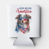 Patriotic Dog-Australian Shepherd Dosenkühler (Rückseite)