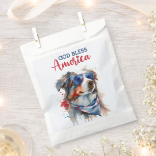 Patriotic Dog-Australian Shepherd Geschenktütchen