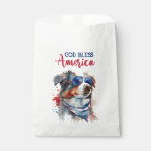 Patriotic Dog-Australian Shepherd Geschenktütchen (Vorderseite)